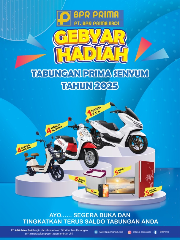 Desain Reklame Gebyar Hadiah Tabungan Prima Senyum 2025